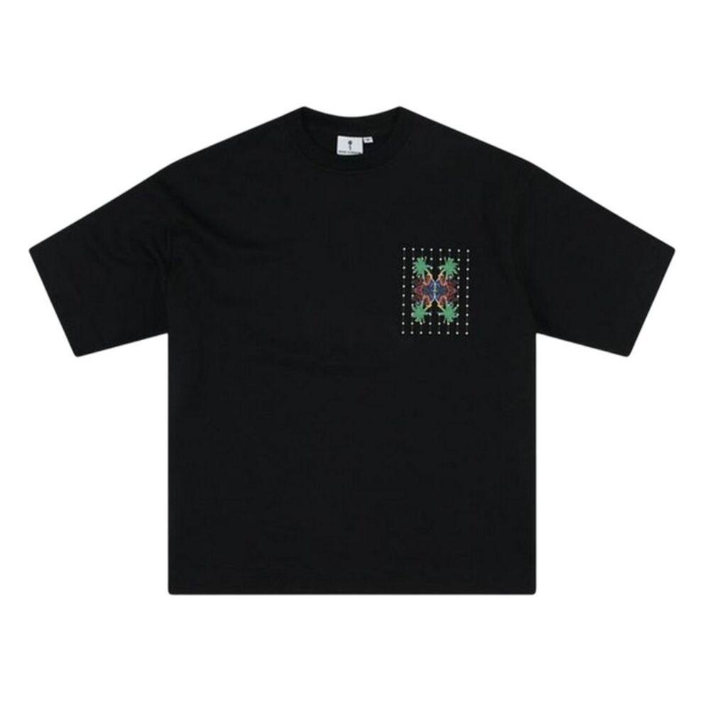 London Unisex Adult Palm Print Relaxed Fit T-Shirt / Black